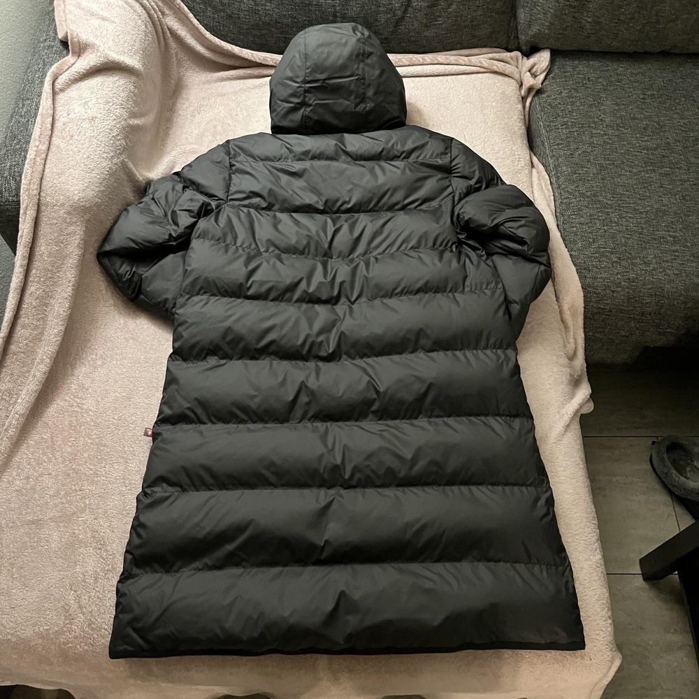 Nike Storm-FIT Parka Coat Mens Small Black Long Puffer Hooded FB8189-010 - Picture 3 of 13